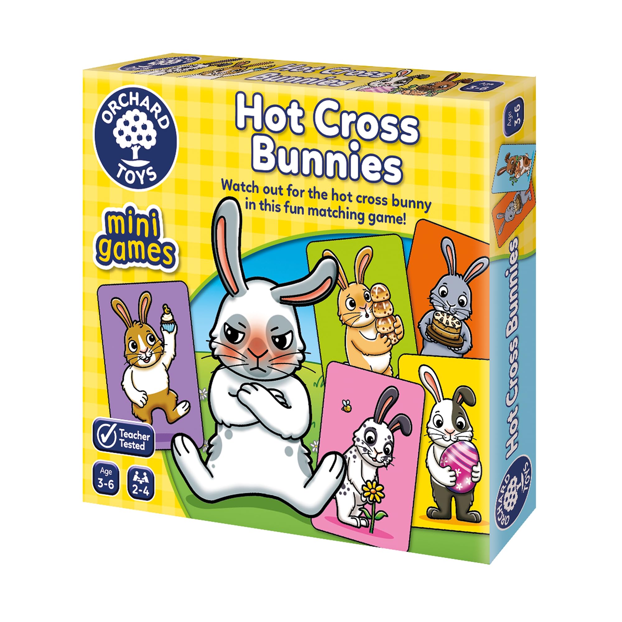 Orchard Toys Hot Cross Bunnies Snap and Pairs Mini Card Game for Kids 1