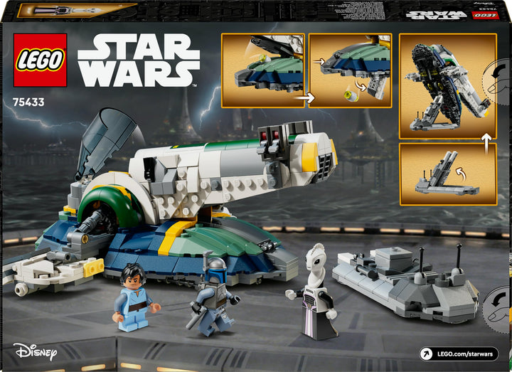 LEGO Star Wars 75433 Jango Fett's Starship - Buildable Play & Display Toy with Rotating Wings for Ages 9+