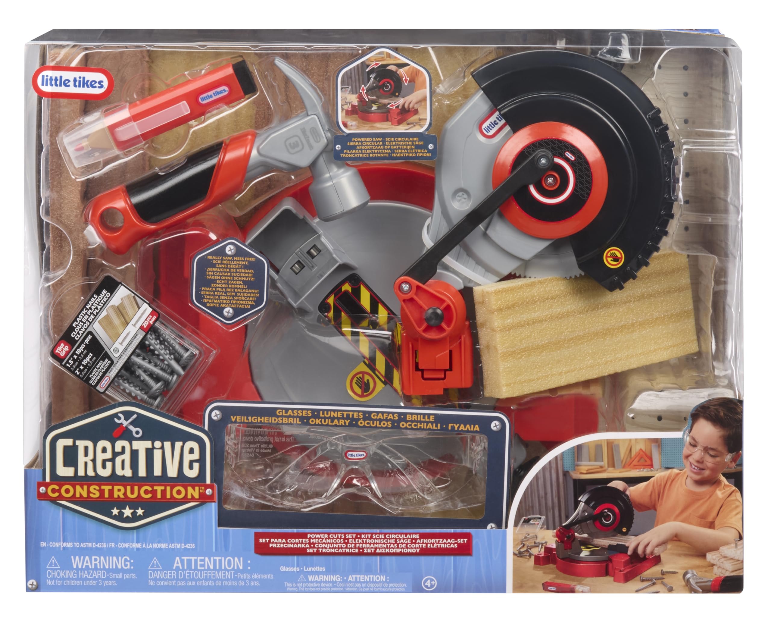 Little Tikes Creative Construction Power Cuts Set - 120-Piece Building Playset for Kids 3+ 15