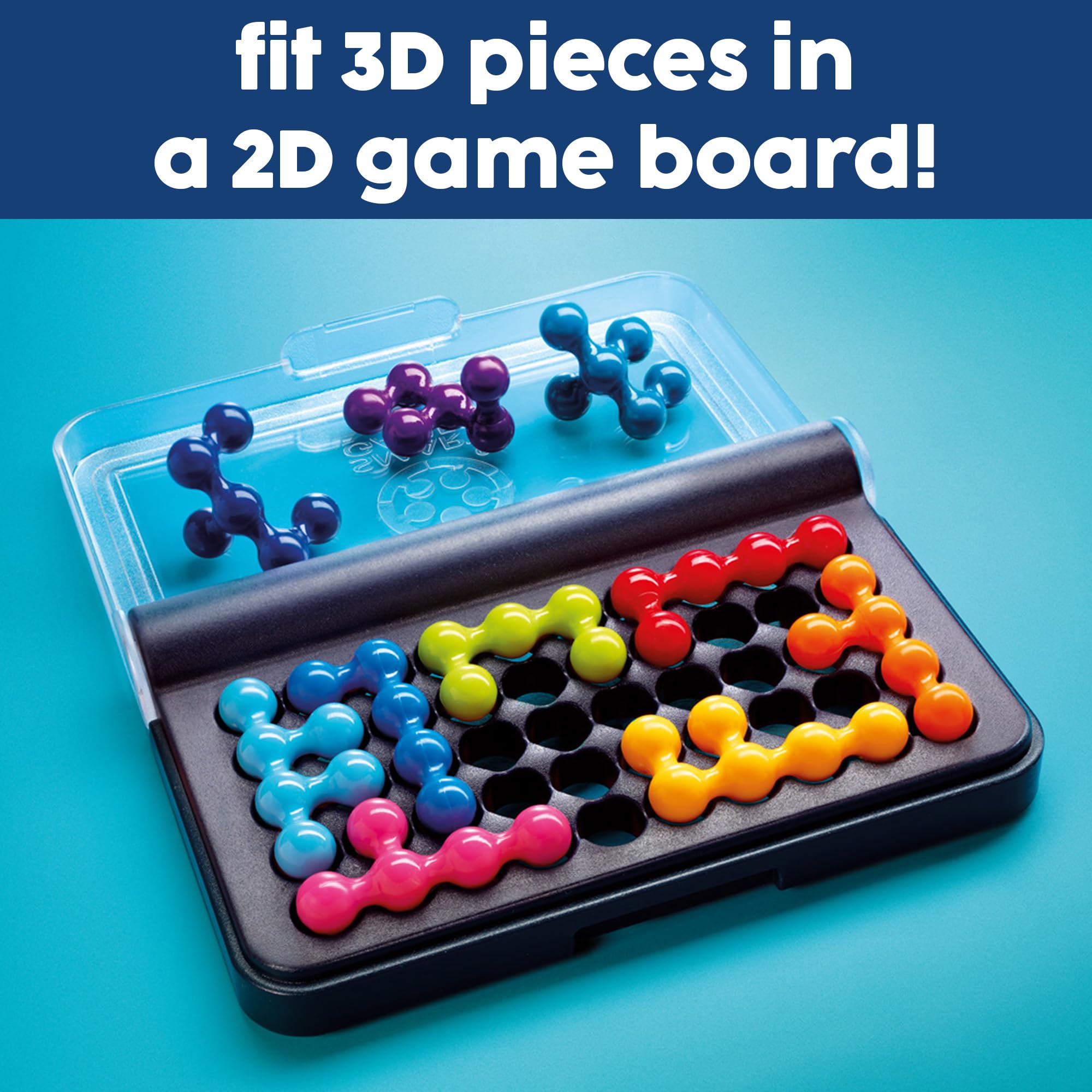 SmartGames IQ Fit - 120 Brain-Challenging Logic Puzzles | Portable Travel Game 3