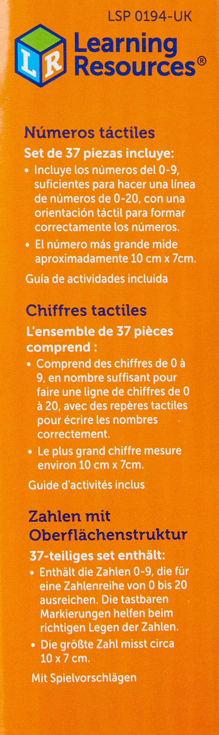 Learning Resources Tactile Numbers & Operations - Sensory Math Learning for Ages 4+ 7