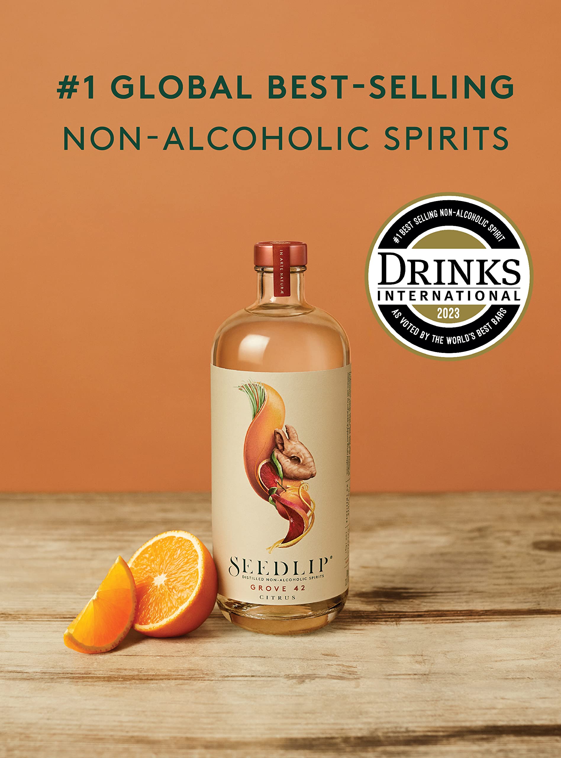 SEEDLIP Grove 42 Non-Alcoholic Spirit - Citrus Blend | 70cl | 0 Calories 2
