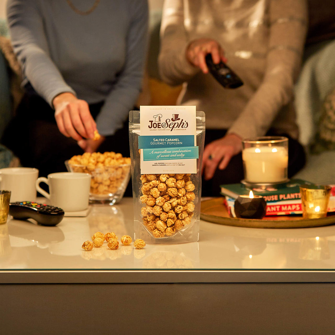 Joe & Seph's Movie Night In Box - Gourmet Popcorn & Chocolate Bites Gift Set (500g)
