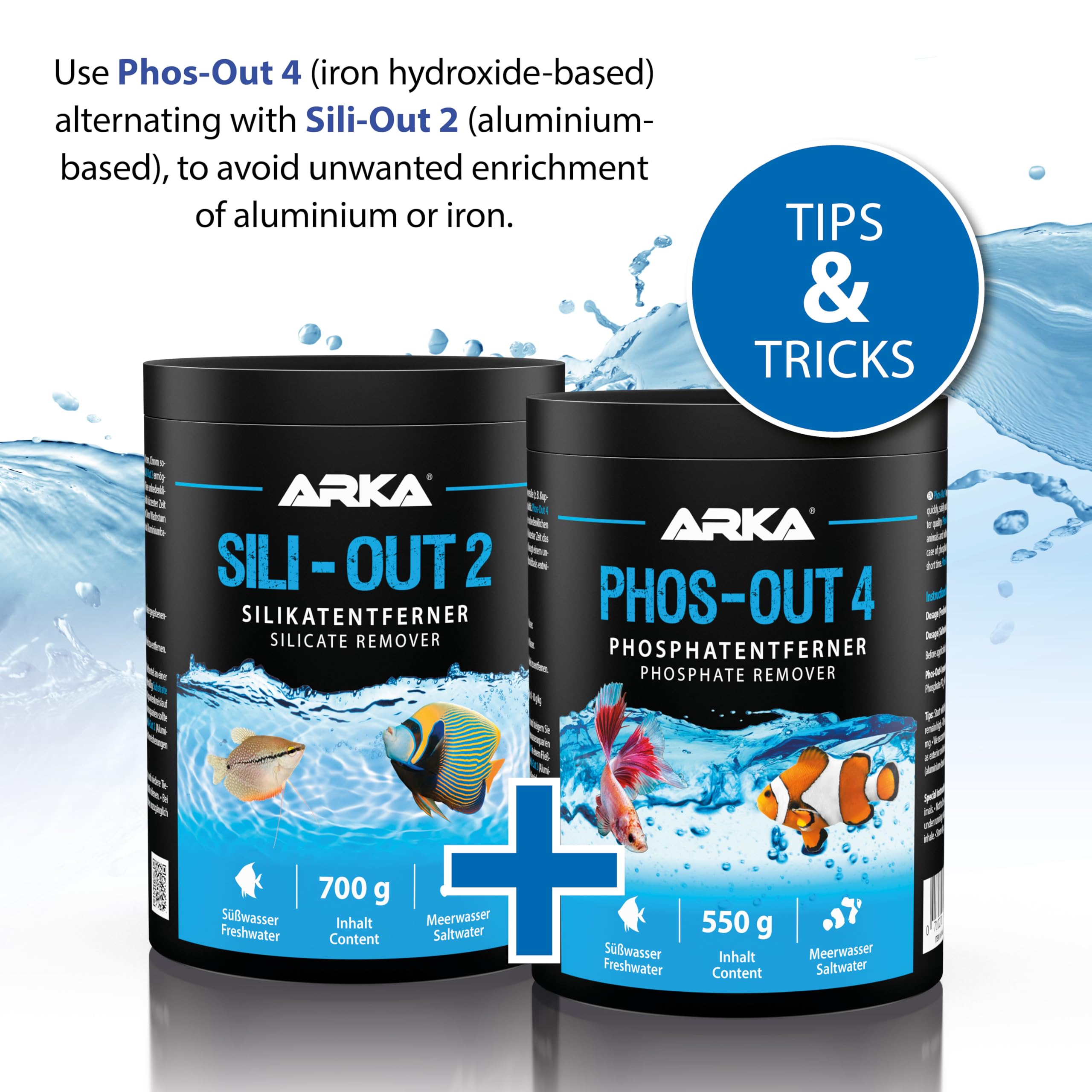 ARKA Phos-Out 4 Granules - Phosphate, Silicate & Tannin Remover | 1000 ml 6