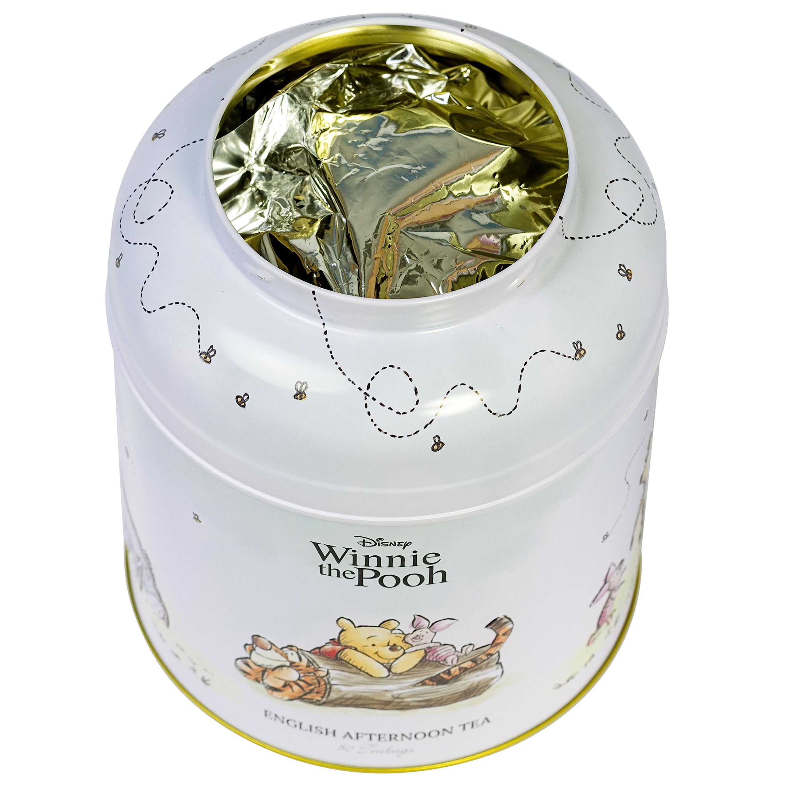 New English Teas Winnie the Pooh & Friends Tea Caddy with 80 English Breakfast Teabags 17