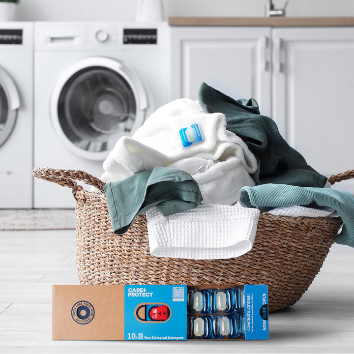 CARE + PROTECT - Premium Laundry Detergent Capsules 3-in-1 Non-Bio