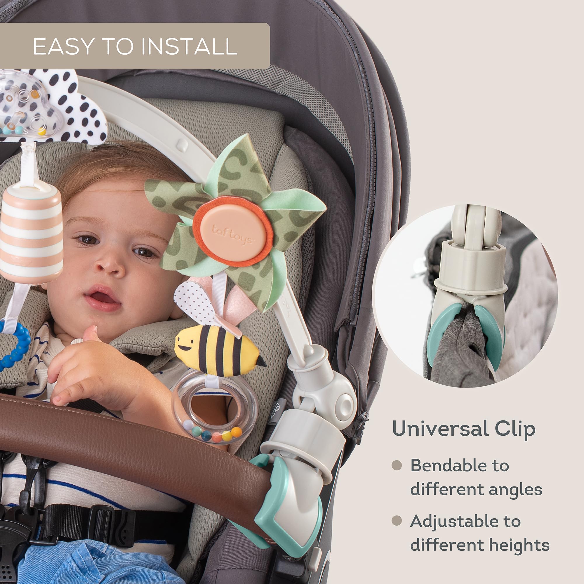 Taf Toys Savannah Adventures Arch - Activity Travel Toy for Strollers & Prams | Unisex Baby 7