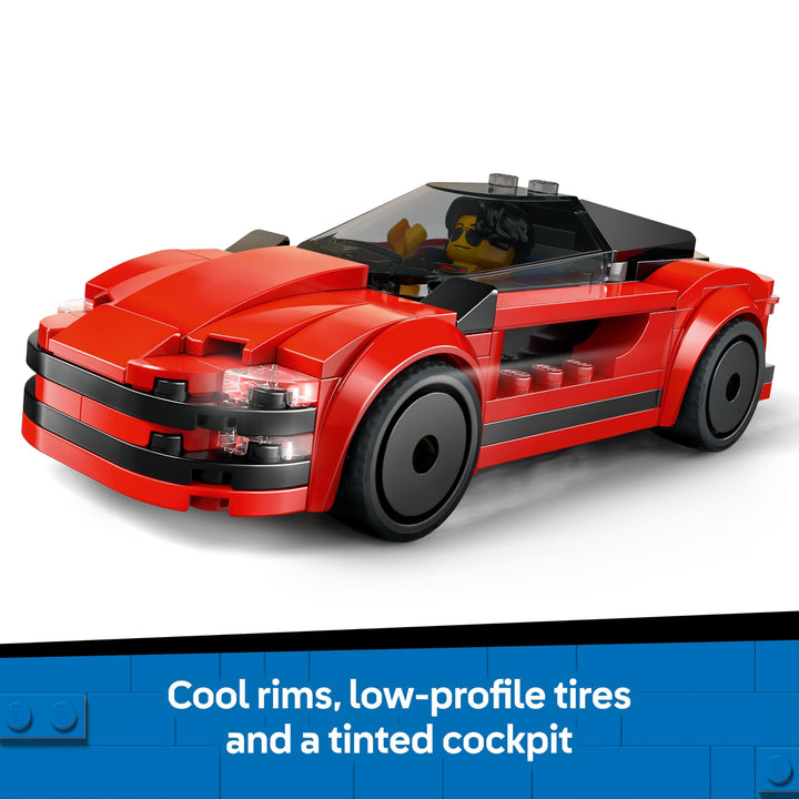 LEGO City Red Sports Car Toy - Buildable Vehicle Playset for 5+ Year Olds