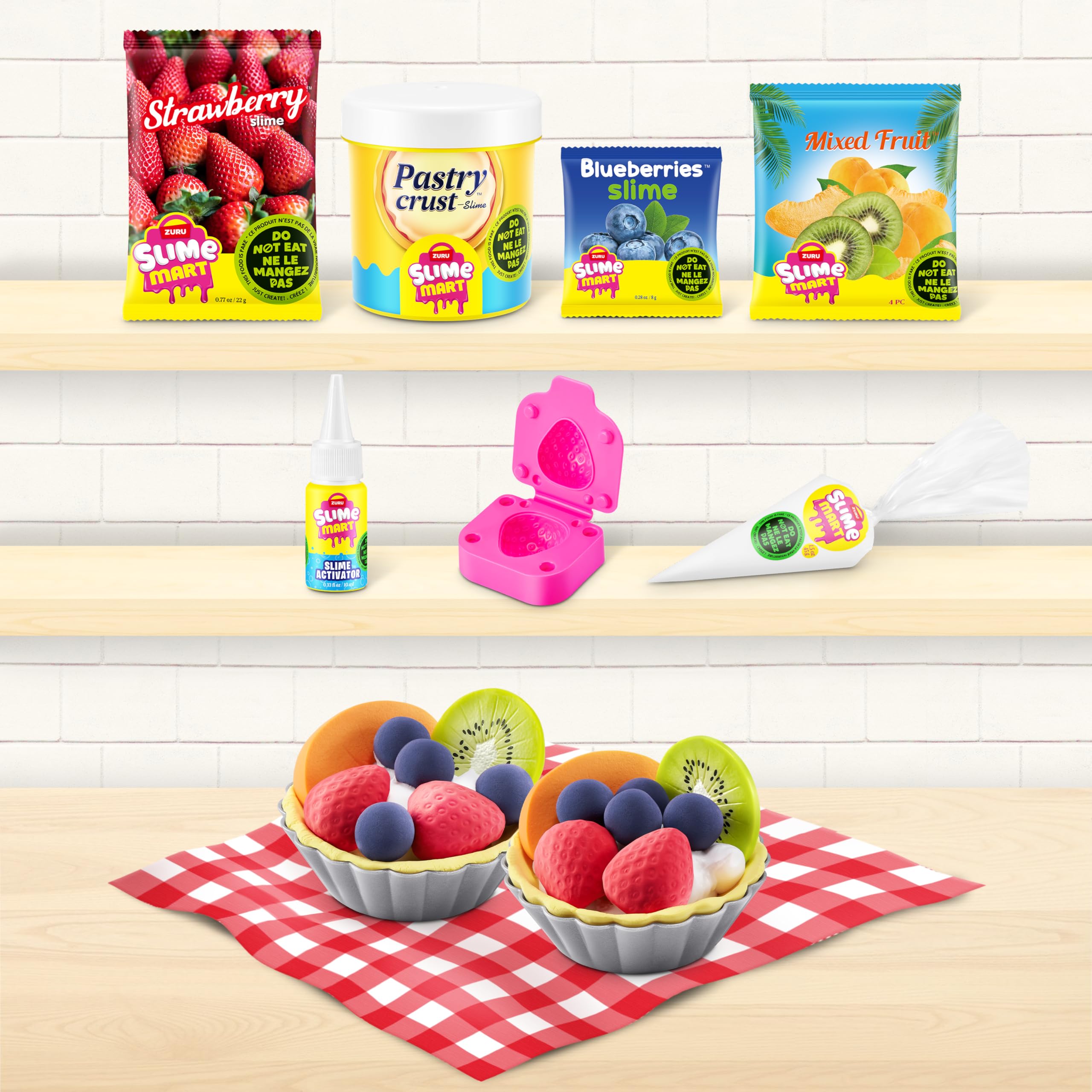 Slime Mart Small Bag by ZURU - Fruit Tart Slime Compound for Kids 6+ 4