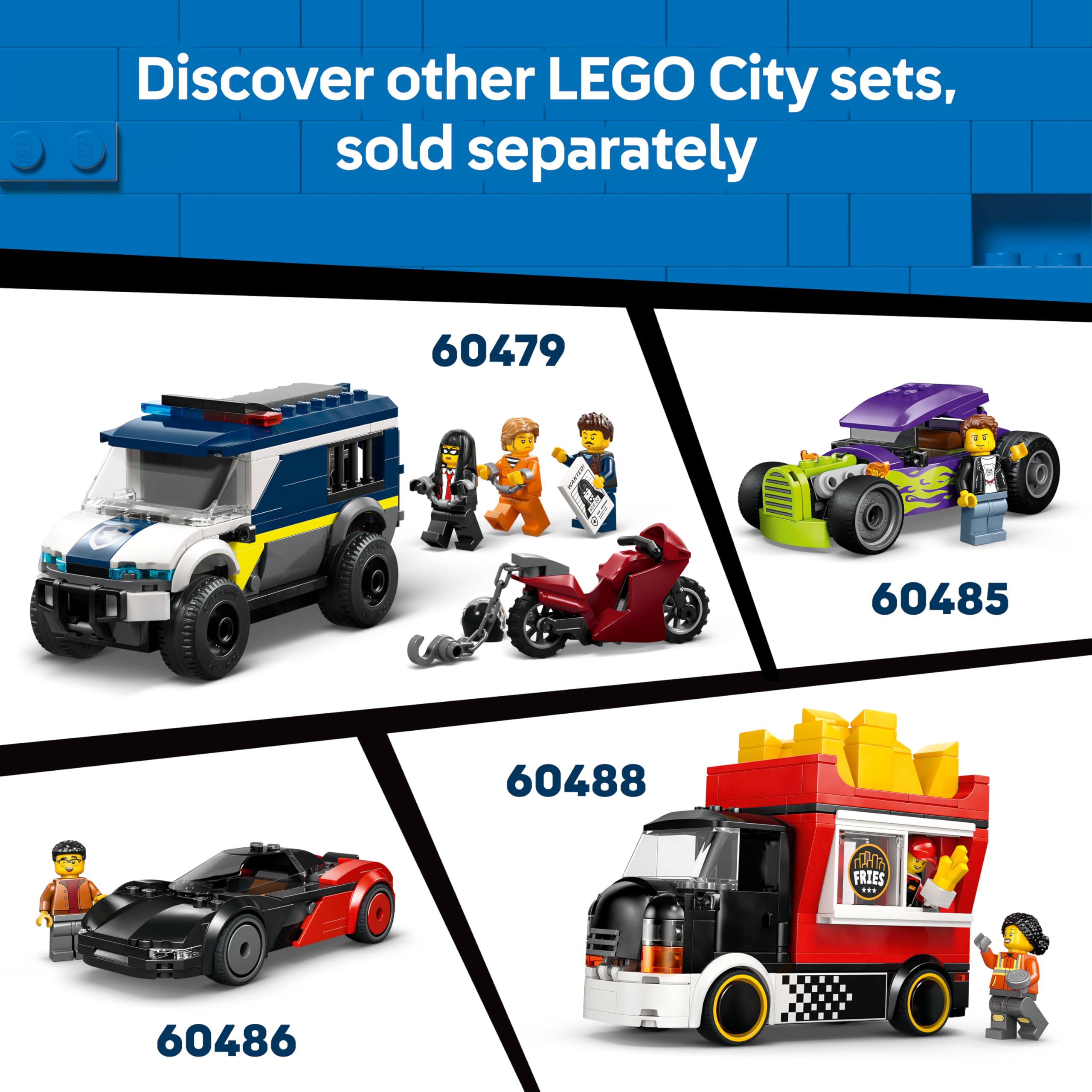 LEGO City The Van Toy Delivery Truck Model Building Kit with 2 Minifigures | Ages 6+ 7