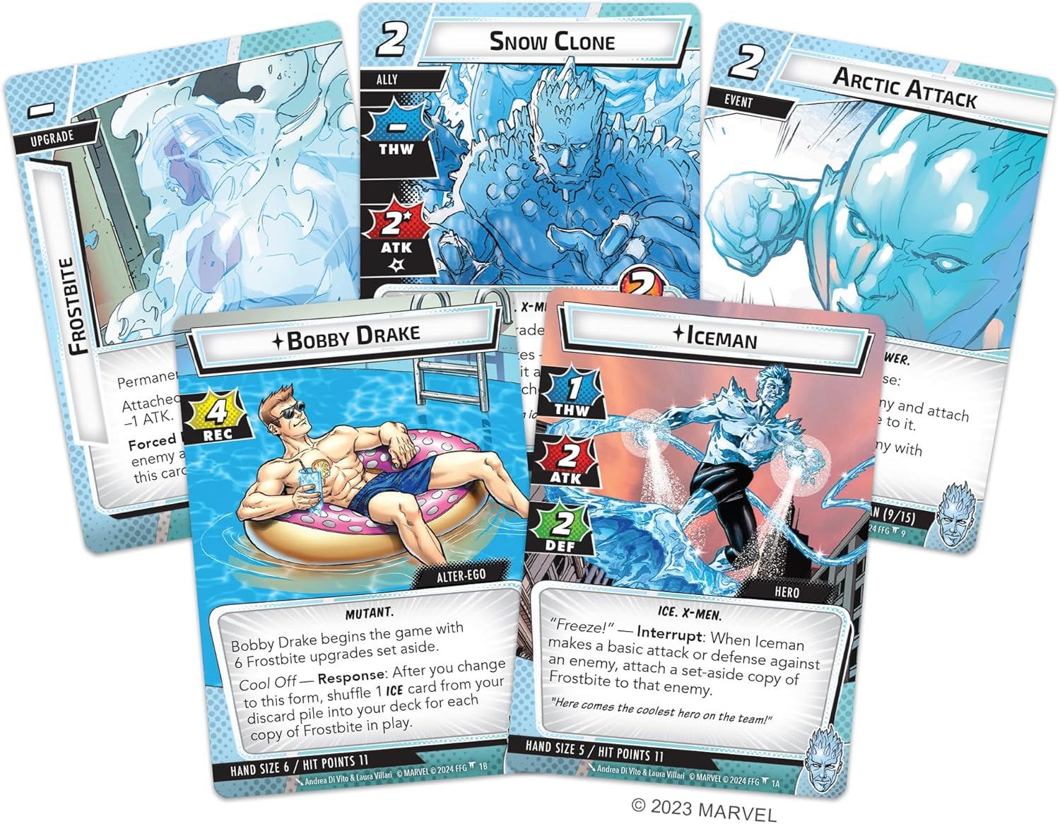 Fantasy Flight Games Marvel Champions The Card Game Iceman Hero Pack 4