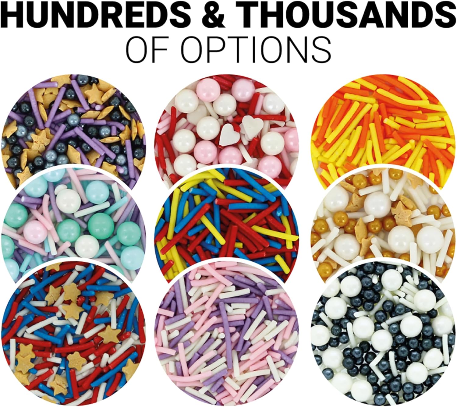 Culpitt Select Edible Gold Stars - Cake Sprinkle Decorations 500g 3