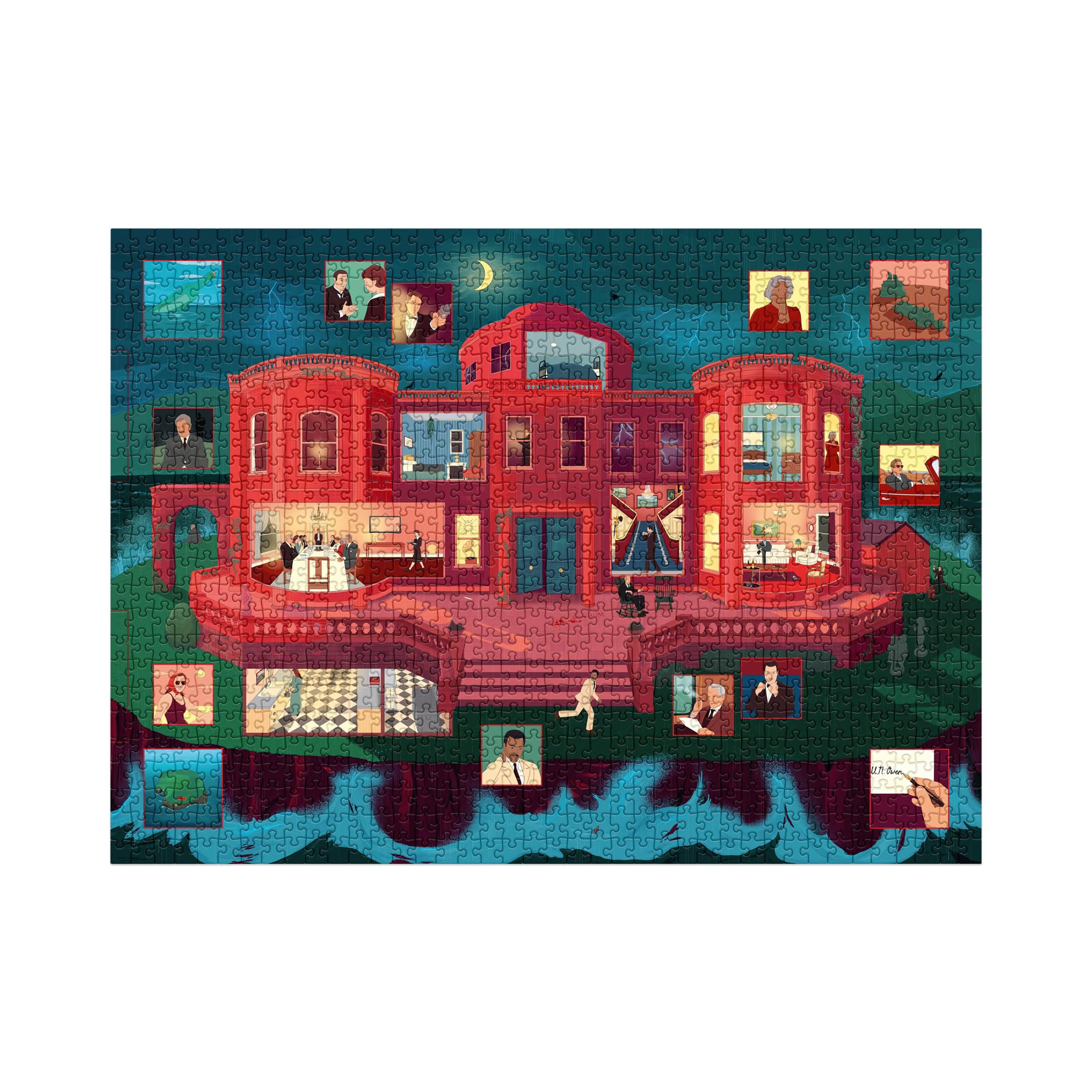 Laurence King Agatha Christie - Then There Were None 1000 Piece Jigsaw Puzzle | 1000 Pieces | Teen and Adult