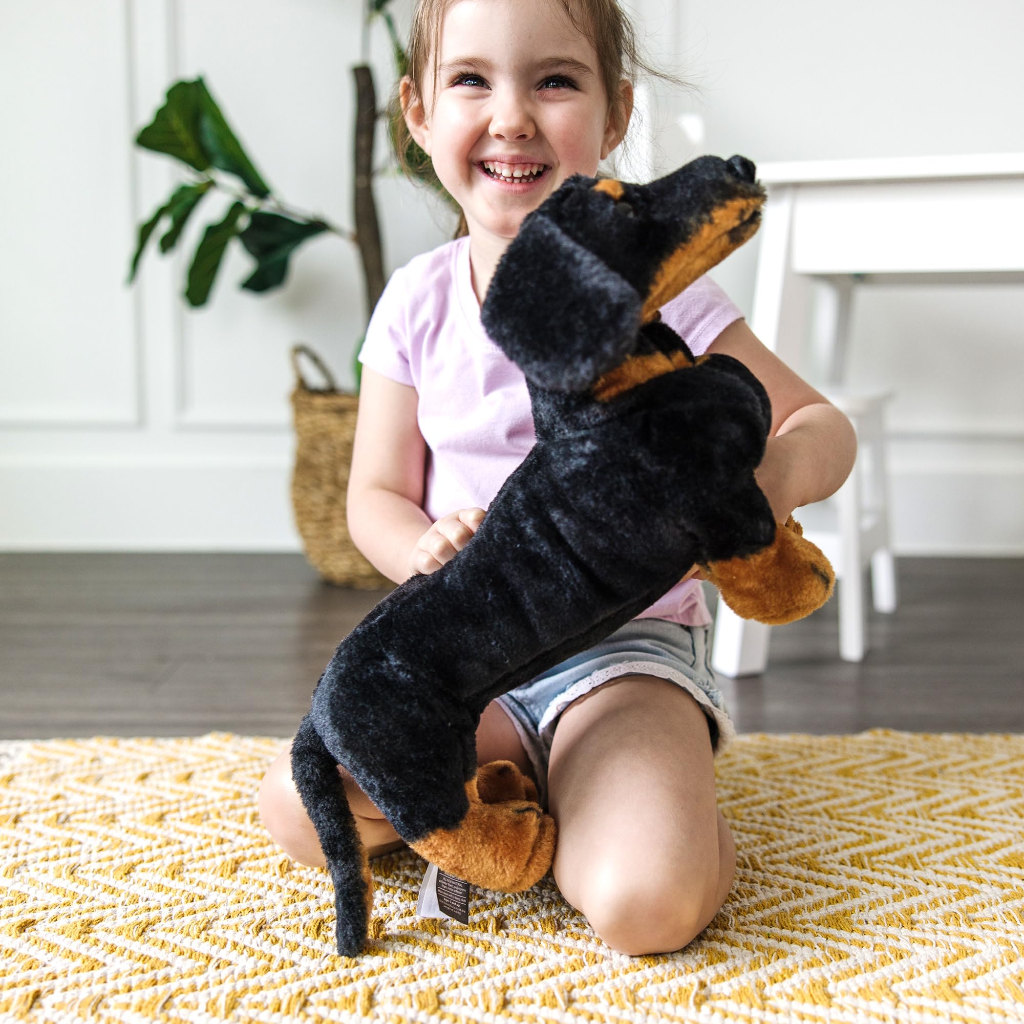 Melissa & Doug Dachshund Plush - Soft Stuffed Animal for Kids 3+ 8
