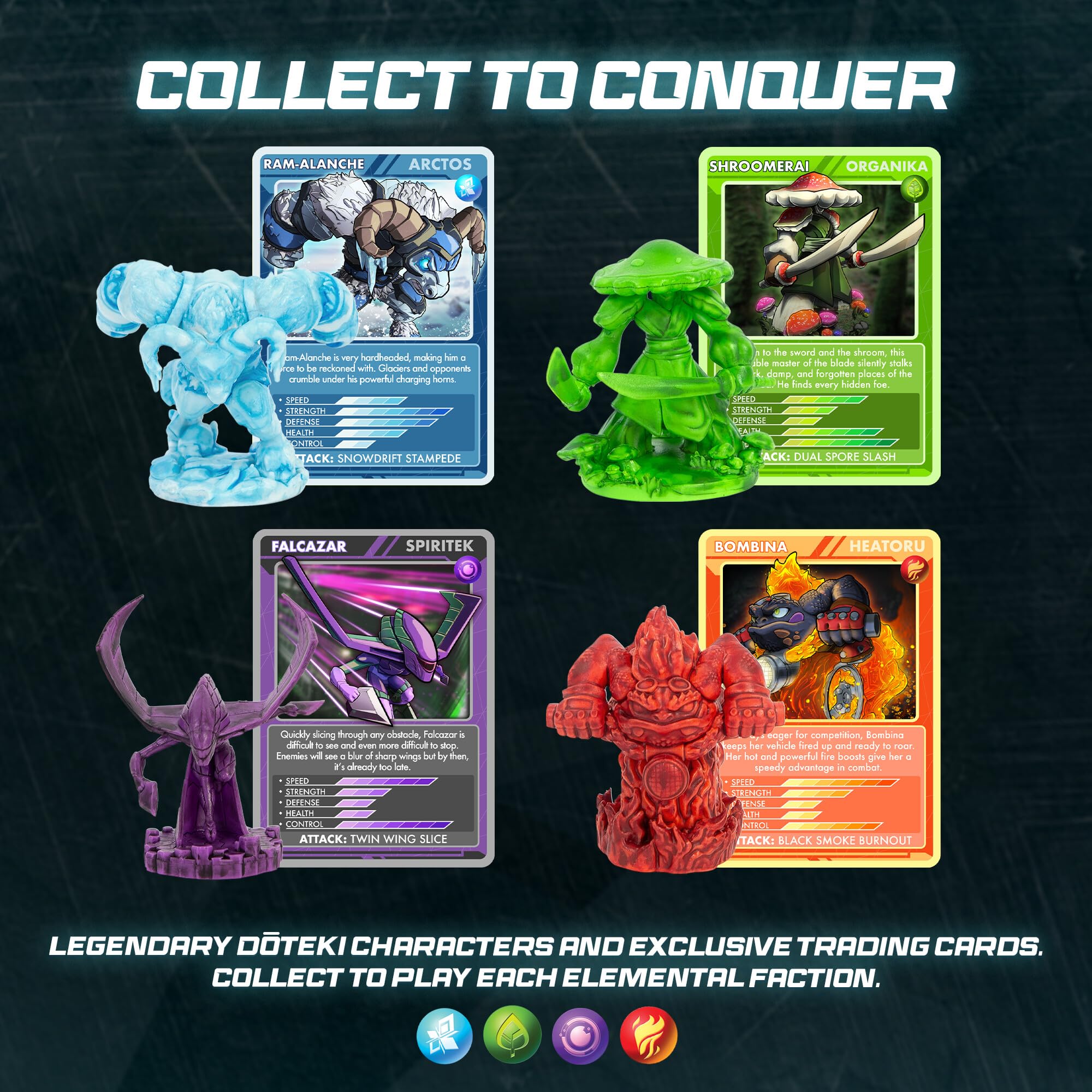 Doteki TOMY Multiplayer Battle Pack - Organika & Spiritek Champion Set | Ages 8+ | 2+ Players 8