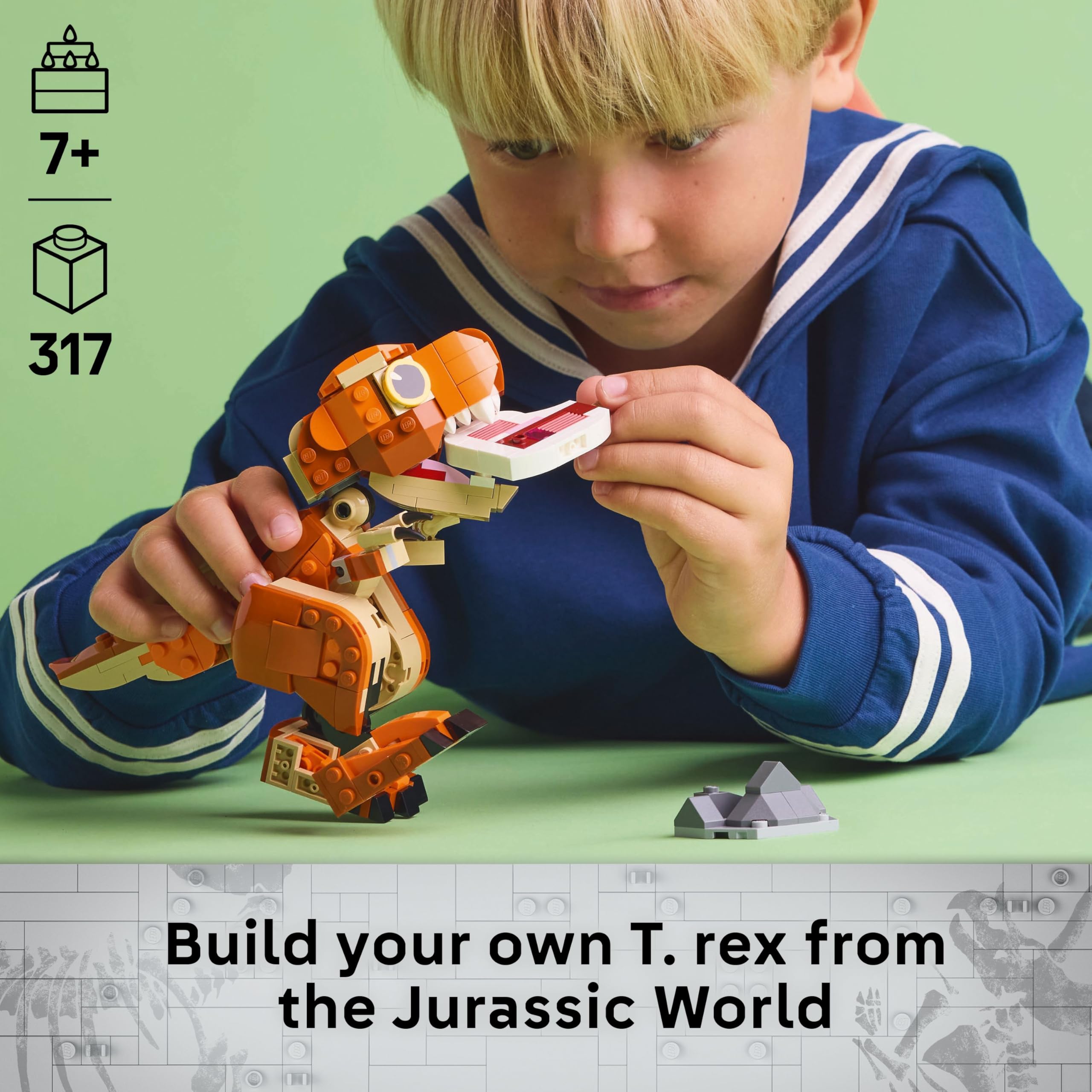 LEGO Jurassic World Little Eatie: T. rex Figure 76967 | Ages 7+ | Multicolor Plastic