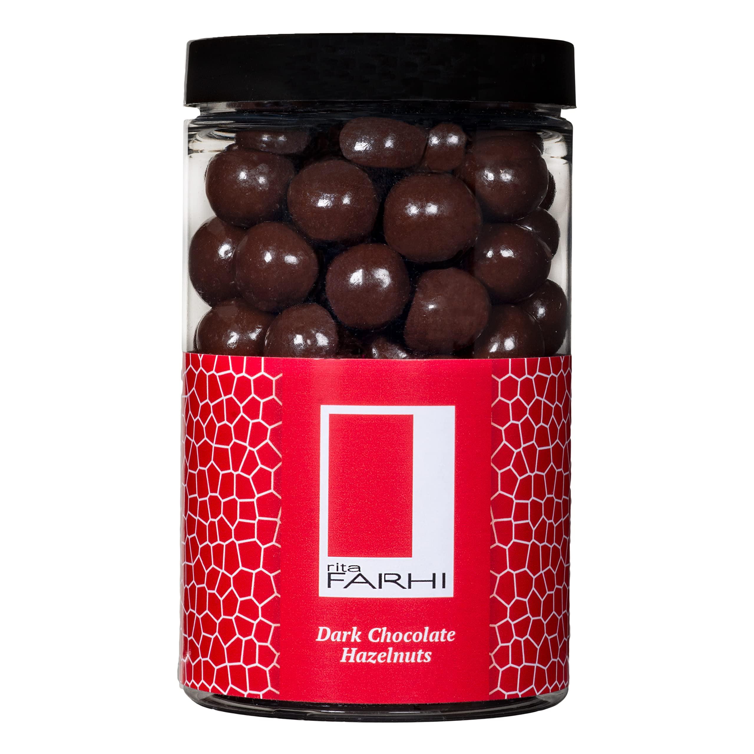 Rita Farhi Dark Chocolate Coated Hazelnuts Luxury Gift Jar 285g 3