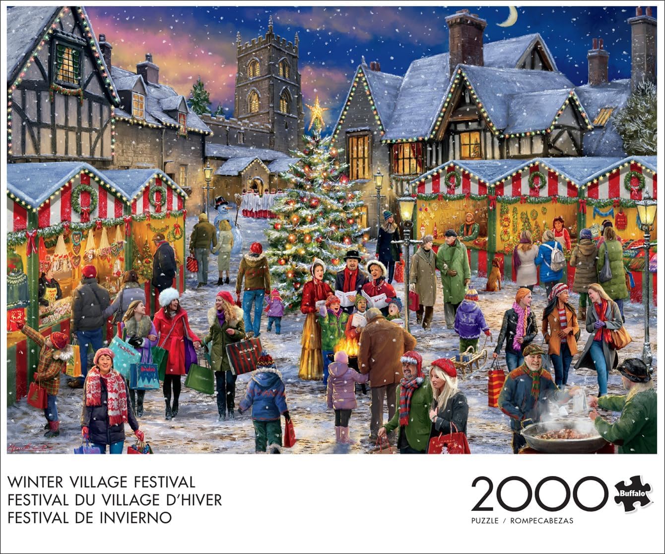 Buffalo Games - Winter Village Festival - 2000 Piece Jigsaw Puzzle 3