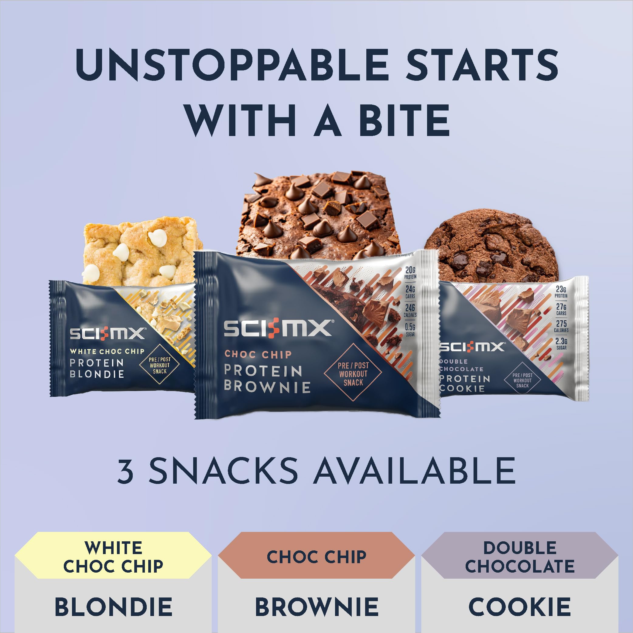 SCI-MX High Protein Double Chocolate Cookie Box - 23g Protein | 2.3g Sugar | 12 x 75g Pack 7