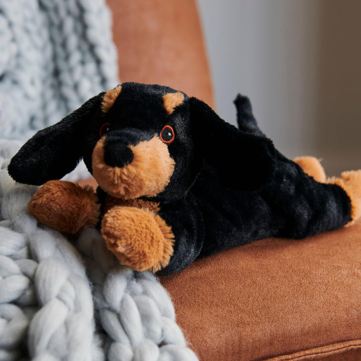 Warmies Junior Dachshund Plush - Microwavable Lavender Scented Heatable Toy (9")
