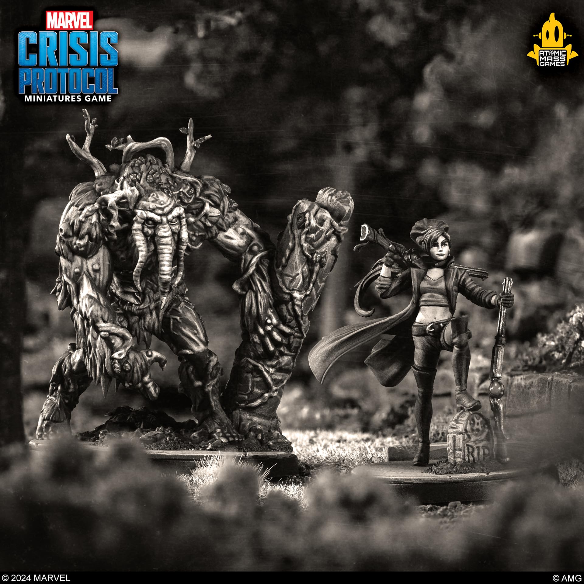 Atomic Mass Games Marvel Crisis Protocol: Elsa Bloodstone & Man-Thing Character Pack 6