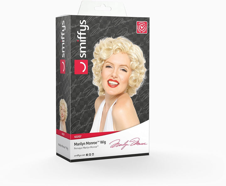 Smiffys Marilyn Monroe Short Blonde Curled Wig (42207)