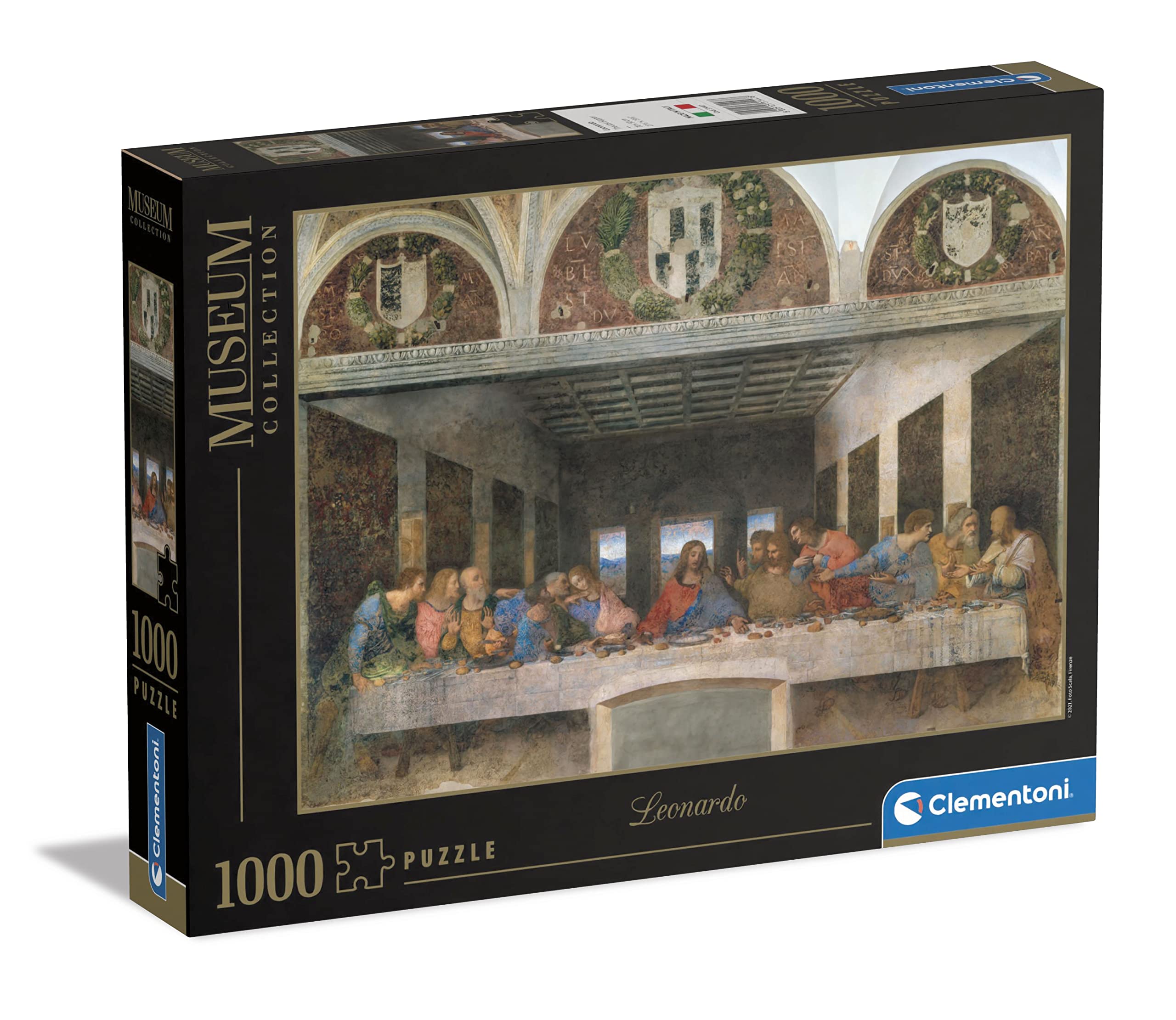 Clementoni Museum Collection Puzzle - Leonardo: The Last Supper - 1000 Pieces for Ages 14+