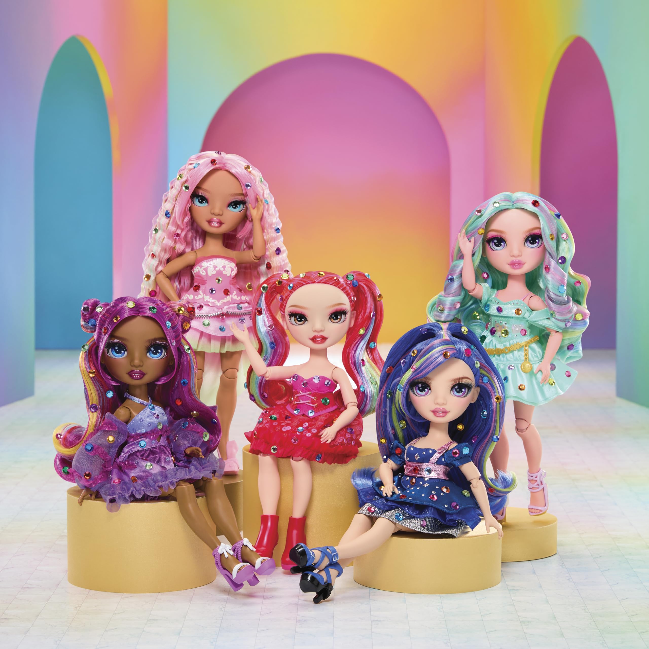 Rainbow High Be Dazzling - Vivienne Rouge 28cm Fashion Doll | Fully Articulated | Customizable with Gems 6
