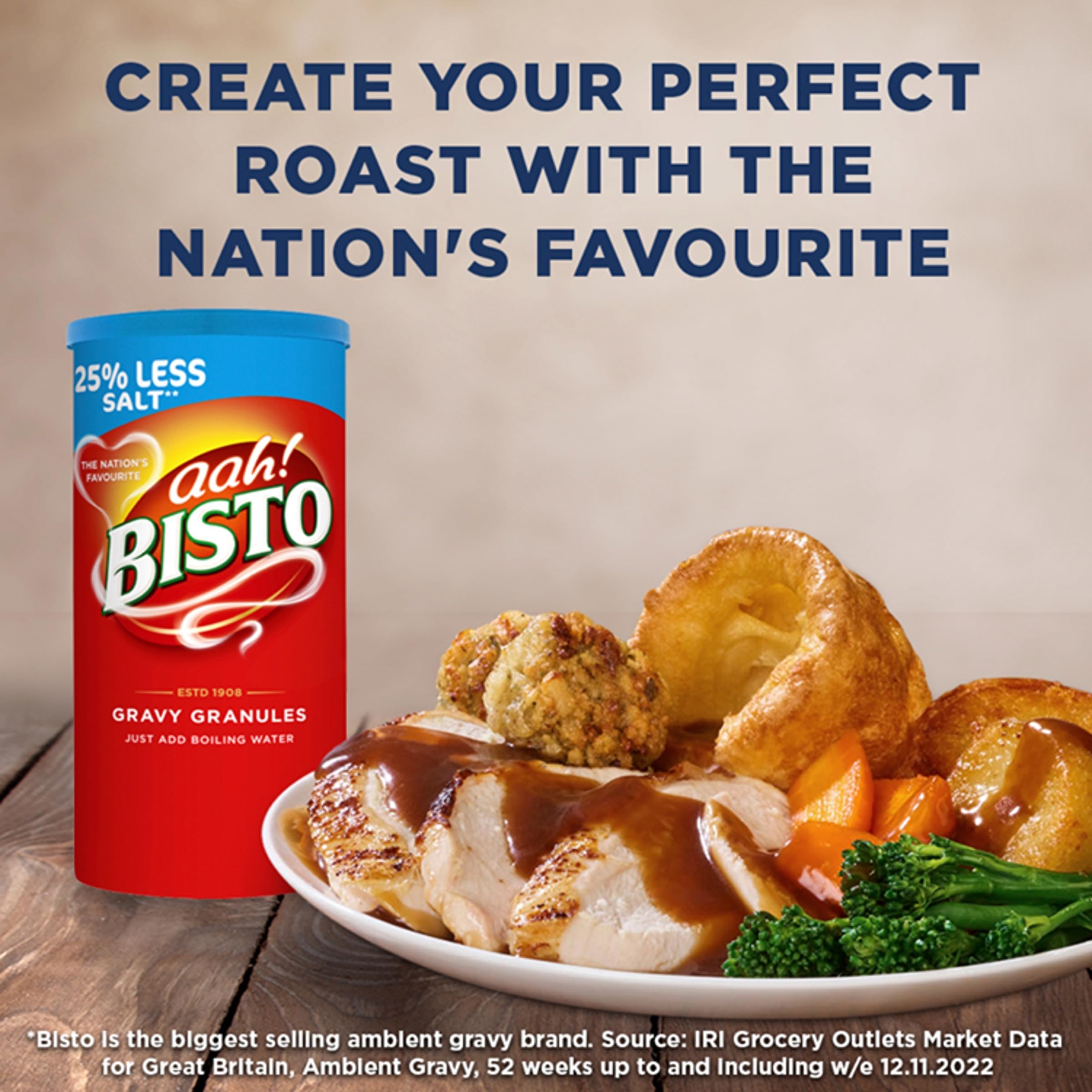 Bisto - Gravy Granules Reduced Salt, 450g 4