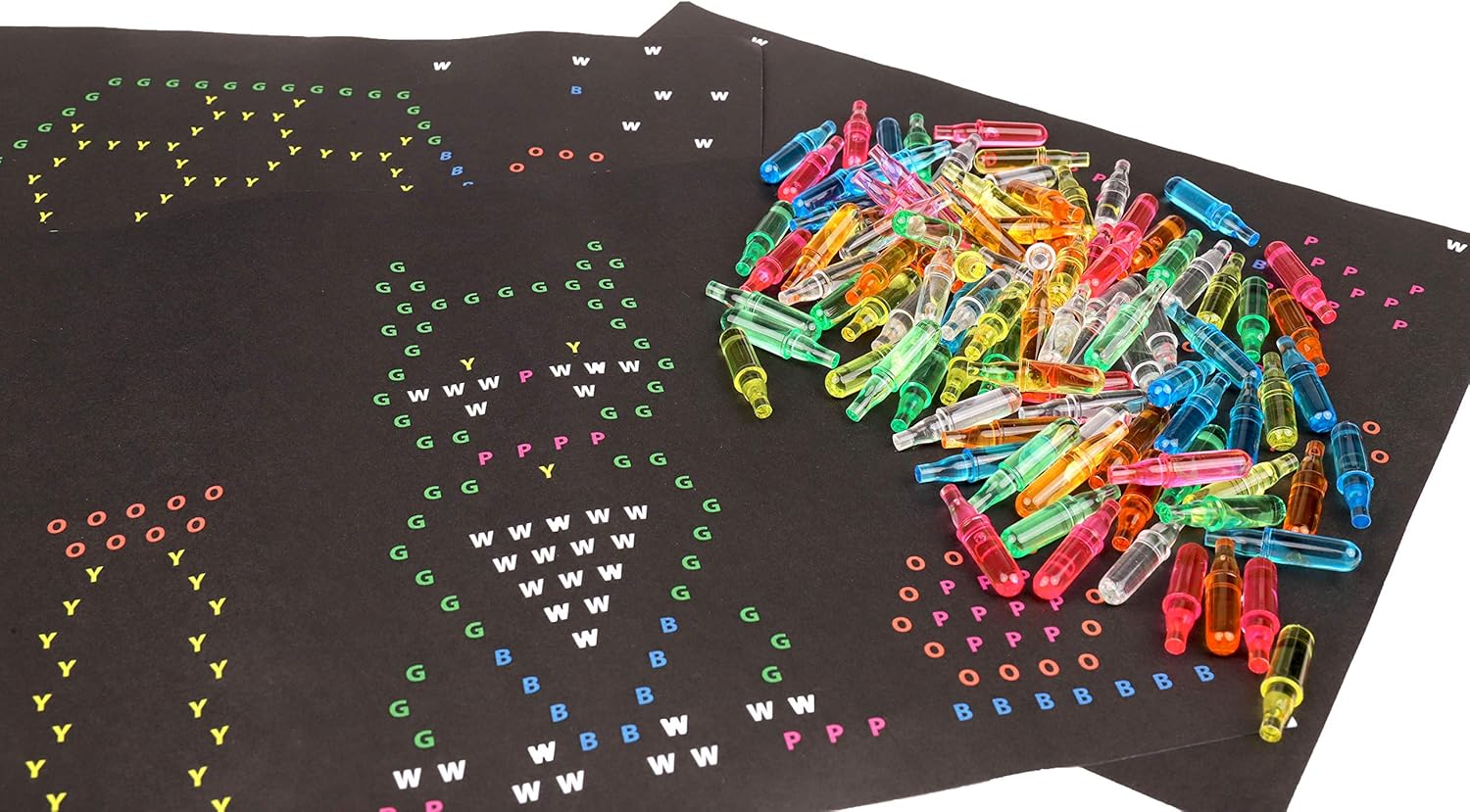Lite Brite Peg & Template Refill Pack | Light Up Drawing Board with 100 Pegs & 8 Templates 5