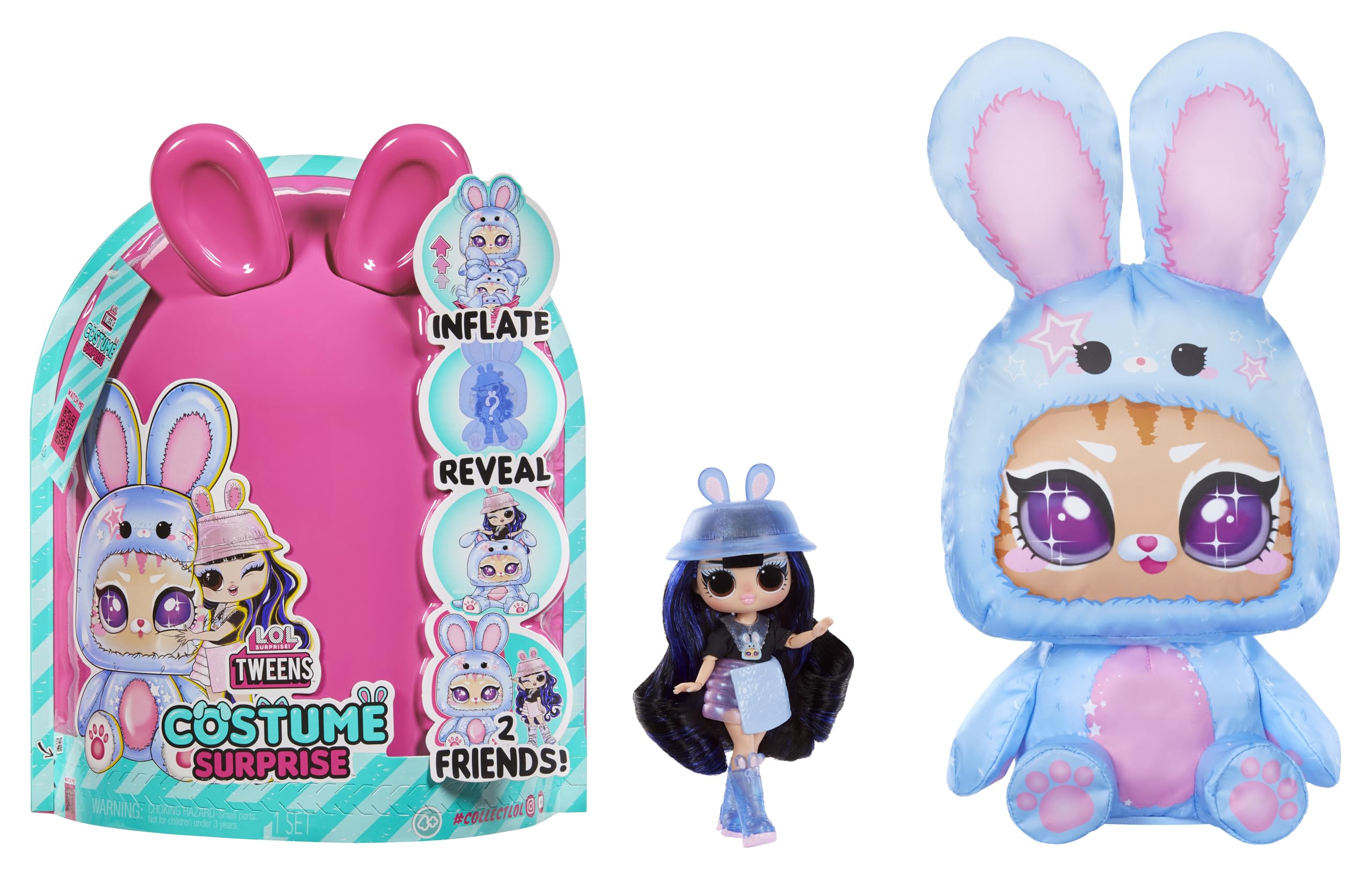 L.O.L. Surprise! Tweens Costume Surprise Aya Cherry Fashion Doll with Inflatable Bunny Pet Costume | Ages 4+