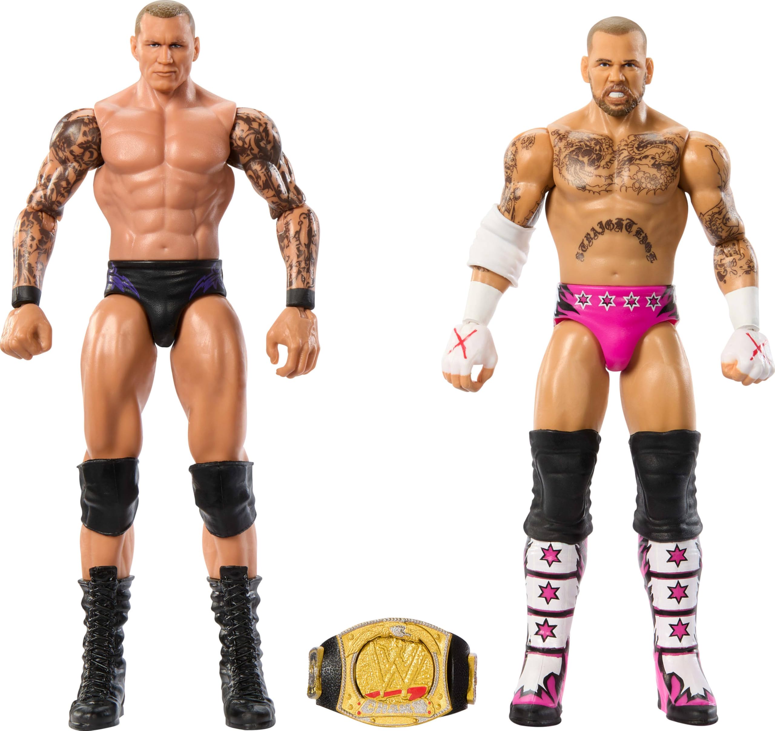 Mattel WWE Main Event Championship Showdown 2-Pack Action Figures - 6-Inch Collectible Figures with Accessories 7