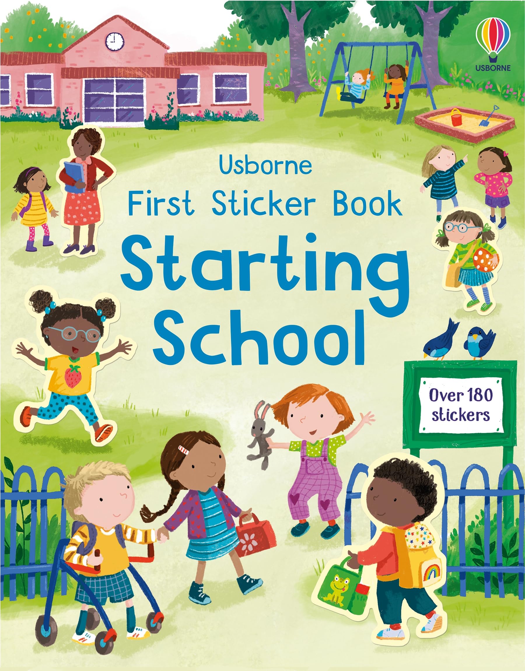 Usborne First Sticker Book Starting School - Illustrated, Ages 3-5 Years | English