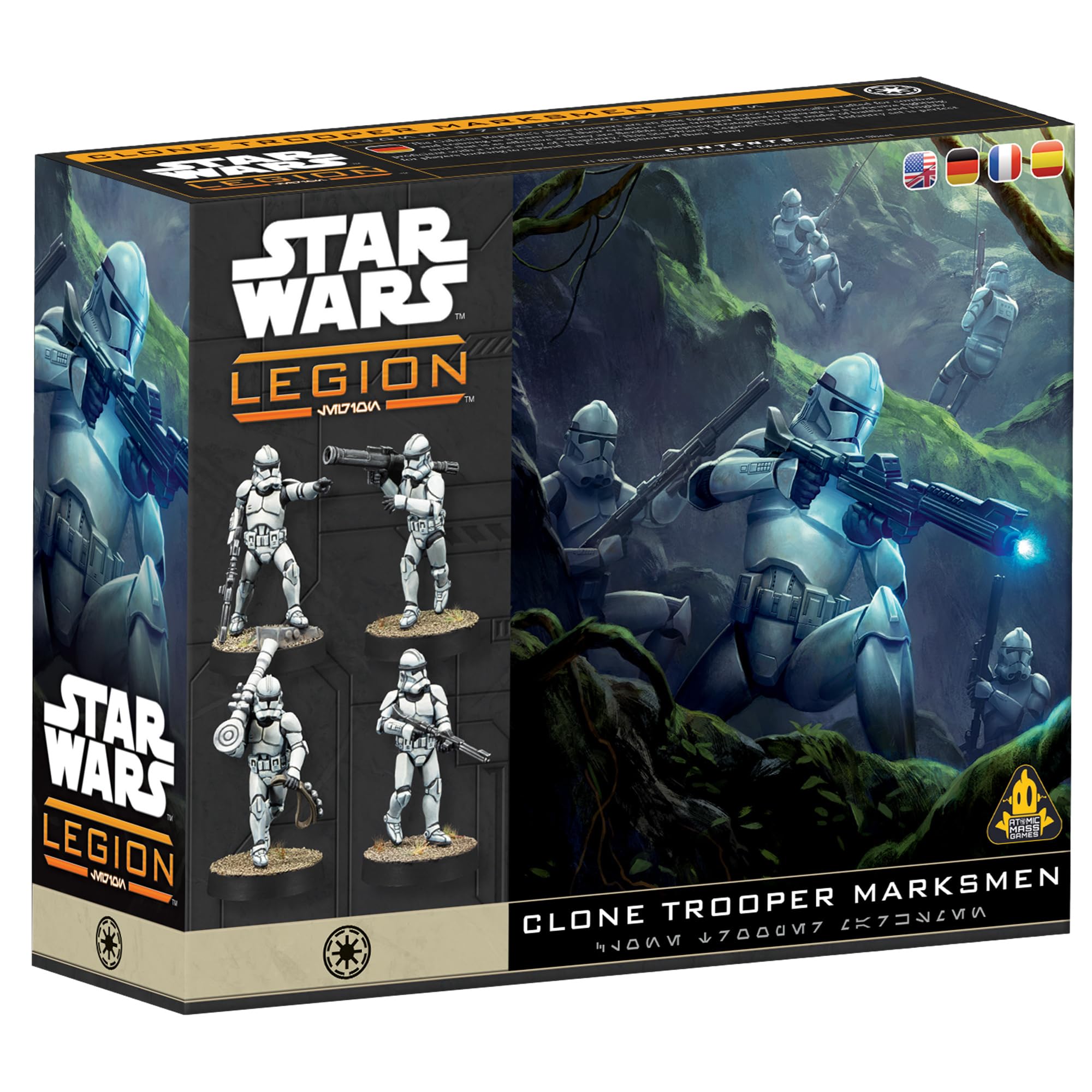 Asmodee Star Wars: Legion Clone Trooper Marksmen Miniatures Expansion 6