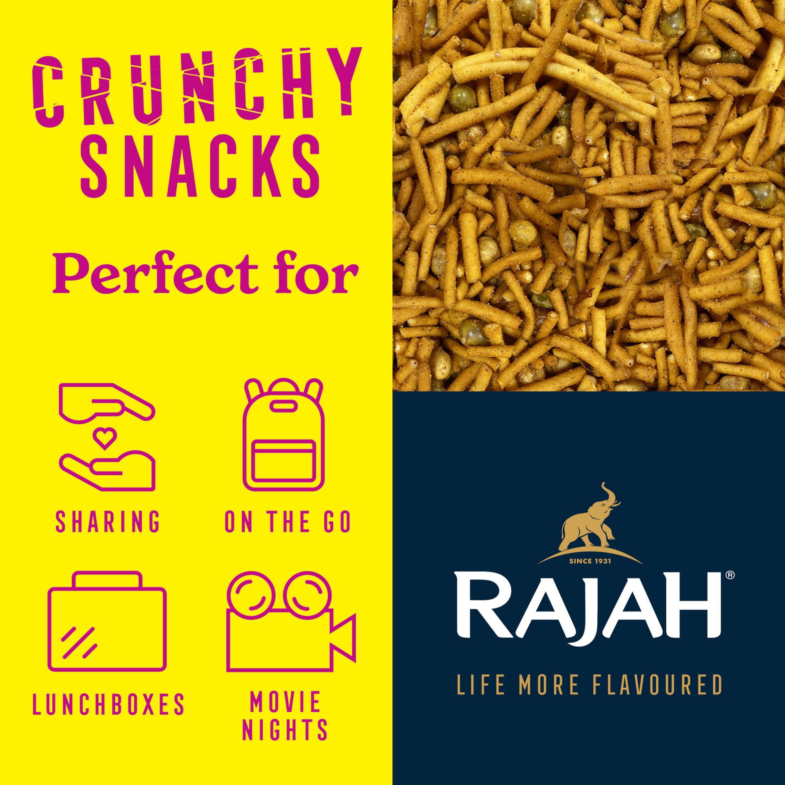 Rajah Balti Mix - Authentic Spicy & Crunchy Snack Mix | 200g