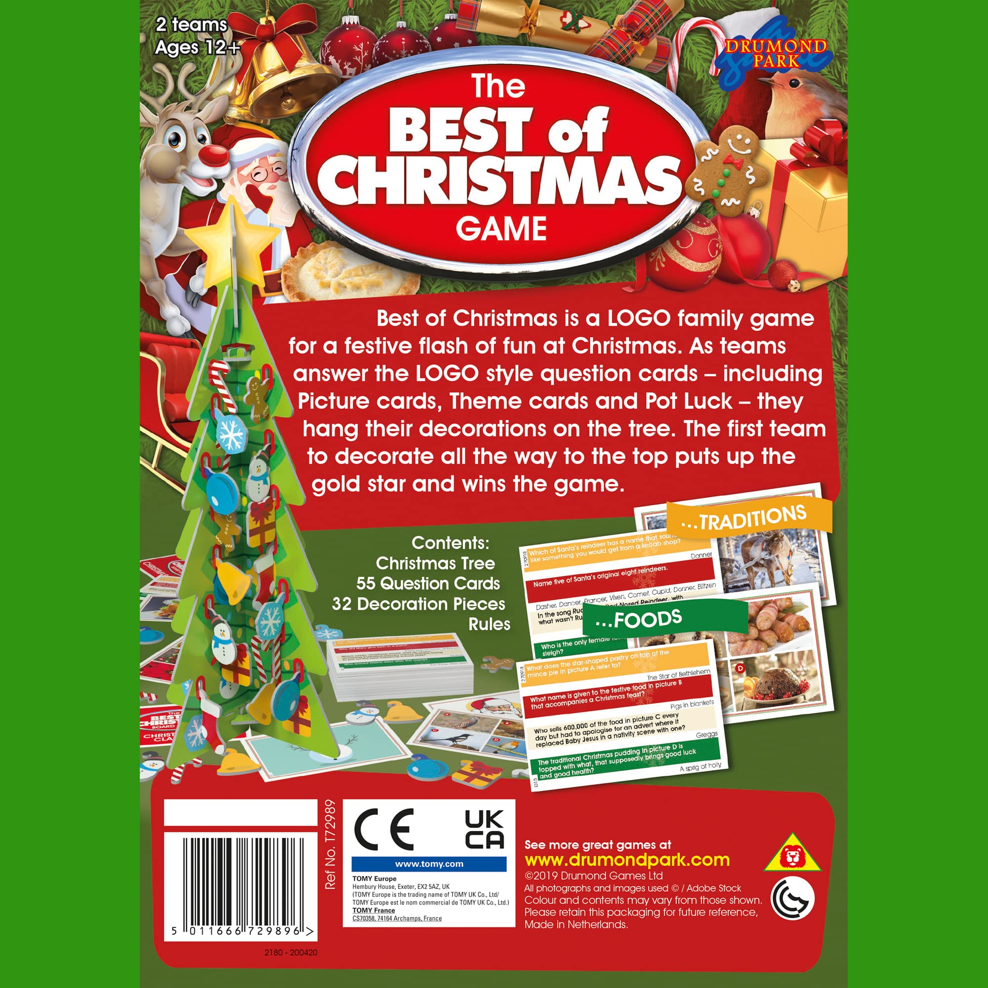 Drumond Park The Best of Christmas Family Board Game - Cracking Christmas Trivia Game for Adults and Kids 5
