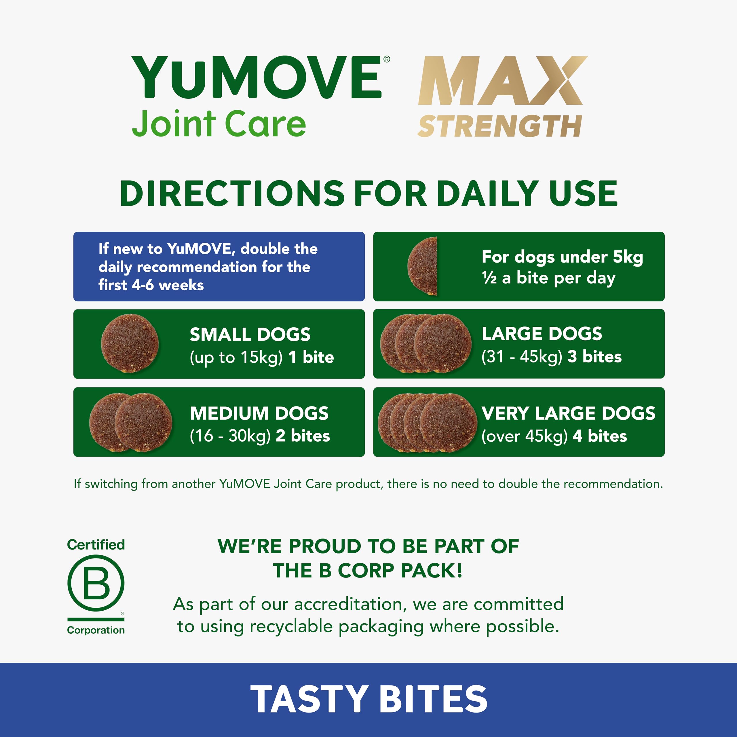 YuMOVE Max Strength Joint Supplement for Senior Dogs - 120 Chews | 50% Stronger Formula 5