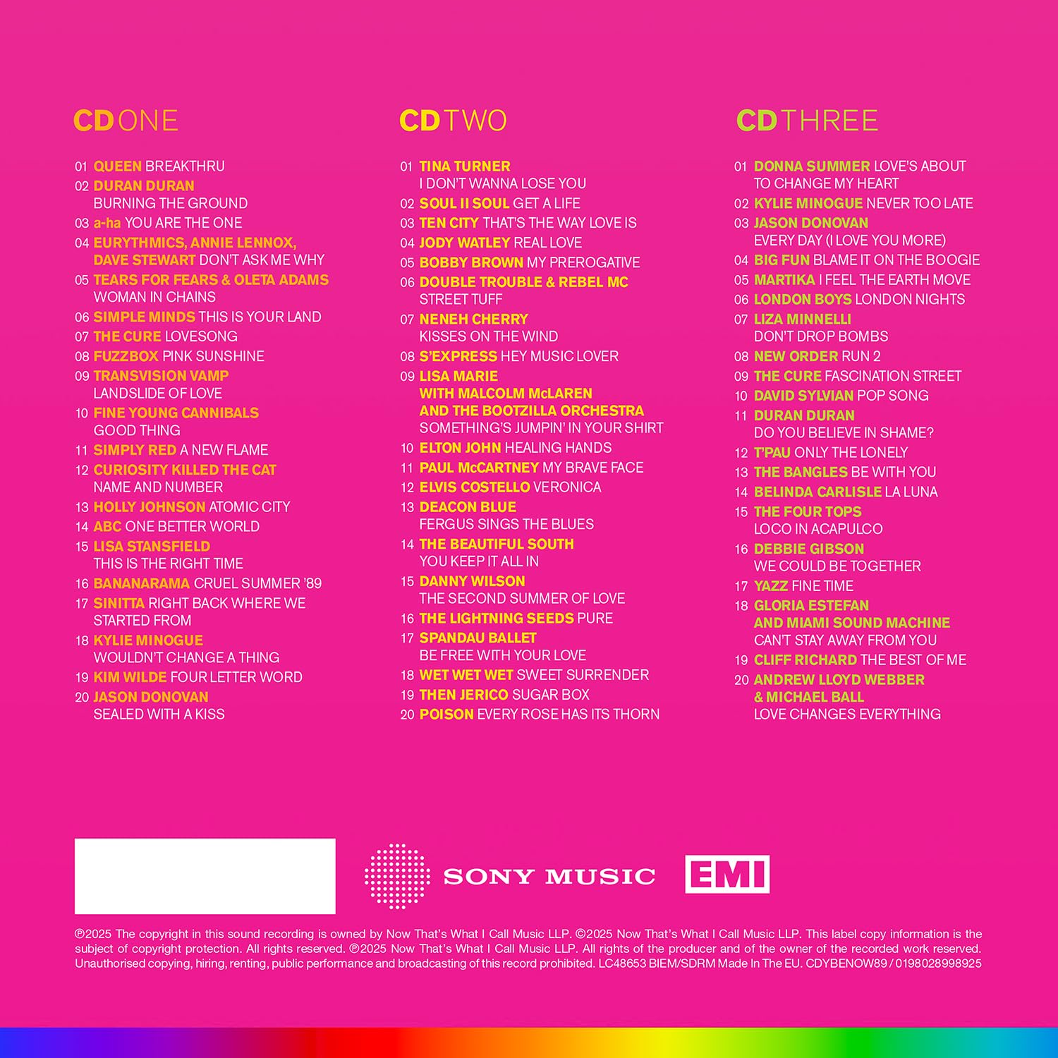 Now Twic - NOW Yearbook Extra 1989 [3 CD Box Set] 2