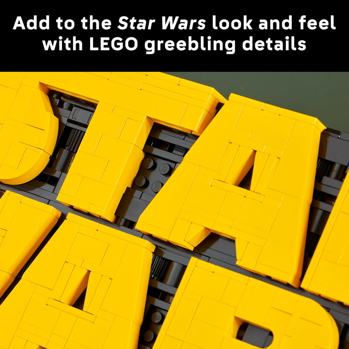 LEGO Star Wars 75407 Brick-Built Star Wars Logo - Collectible Building Set for Adults