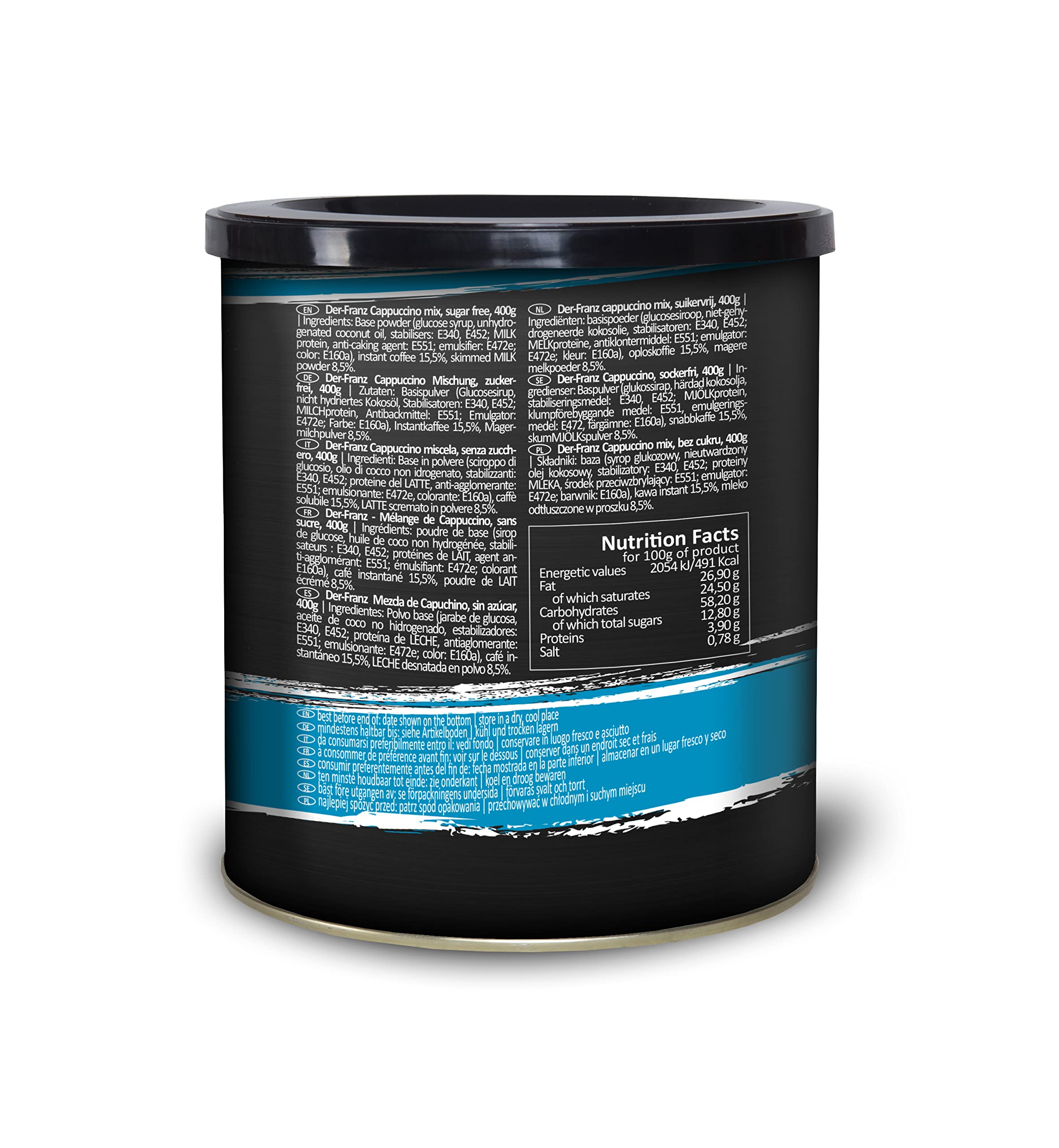 Der-Franz Instant Cappuccino 500 g – Ready-to-Use Cappuccino Mix with 15.5% Instant Coffee 8