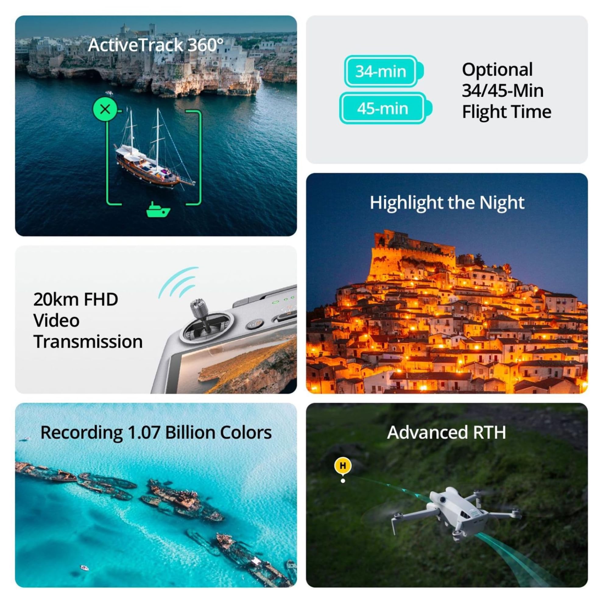 DJI Mini 4 Pro with DJI RC 2 - 4K HDR Folding Drone with Omnidirectional Obstacle Sensing 8