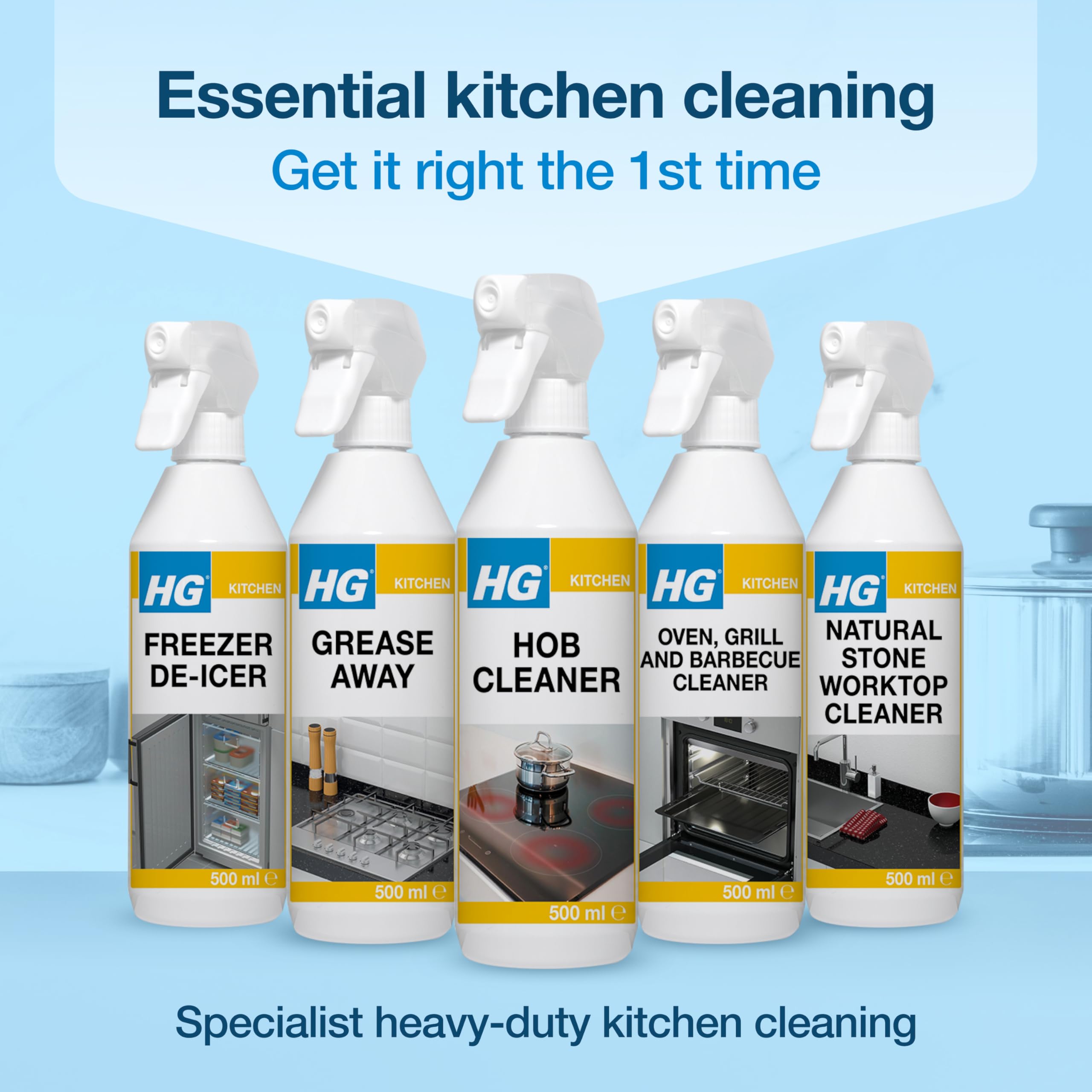 HG Hob Cleaner Spray - Removes Grease & Stains on Induction, Ceramic & Gas Surfaces | 500ml 5