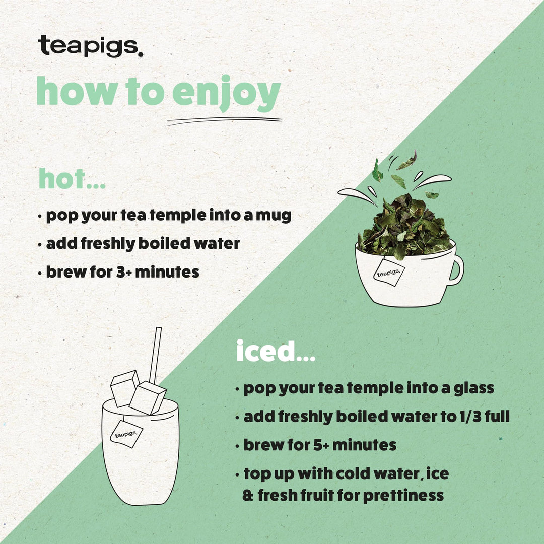 teapigs Chamomile & Manuka Honey Tea - Caffeine-Free Herbal Tea Bags