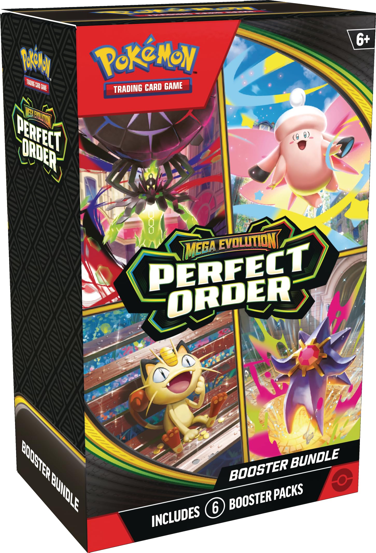 Pokémon TCG: Mega Evolution—Perfect Order Booster Bundle | 6 Packs | Ages 7+