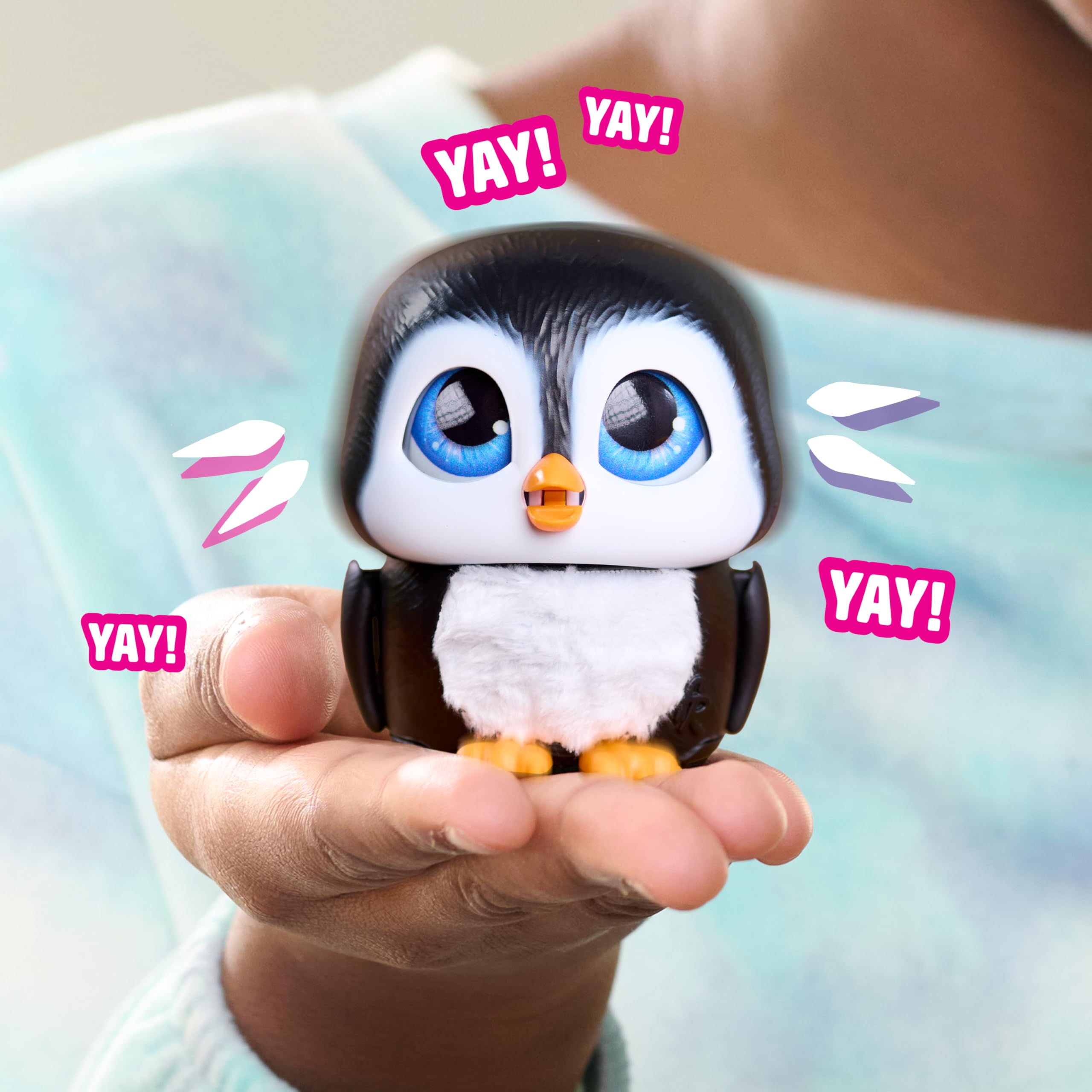 furReal Handfuls Shivers the Penguin - Interactive 3.5 Inch Plush Toy for Kids 5