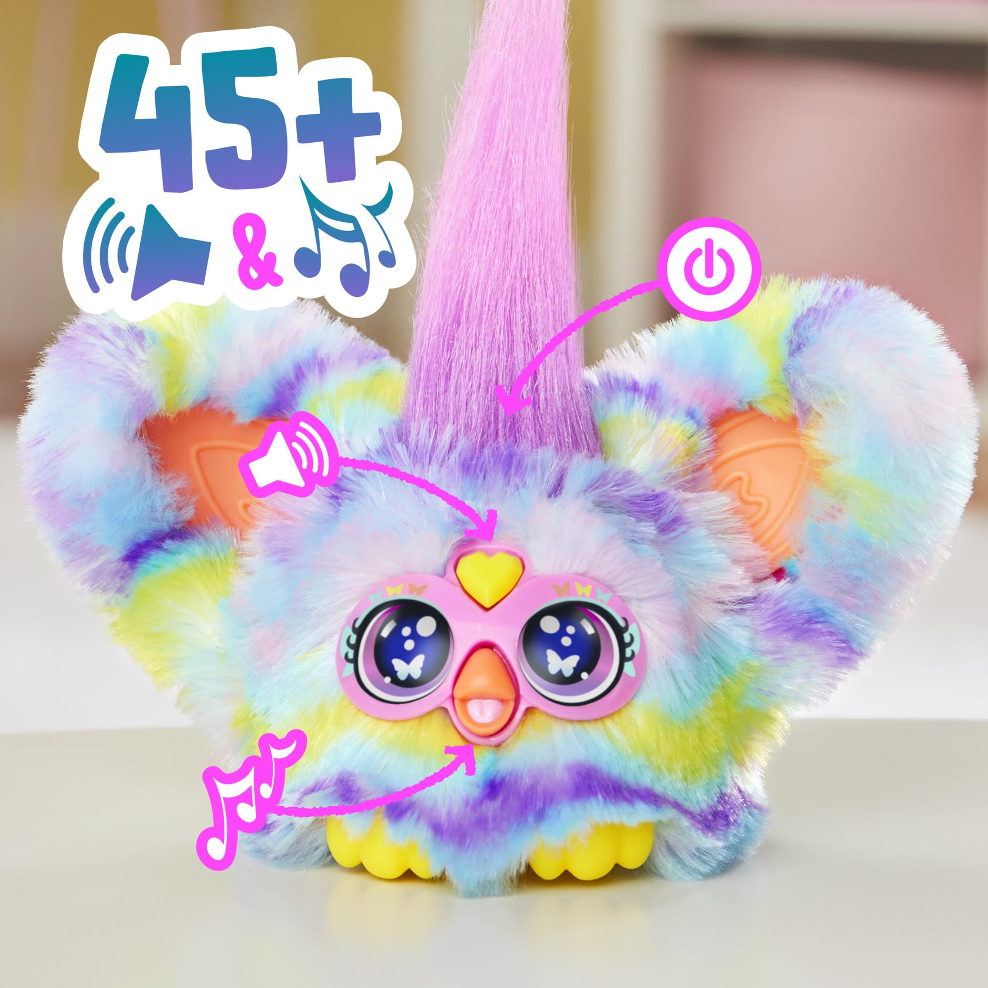 Furby Swee-Dee Spring Mini Plush Interactive Toy with Sounds and Music 14