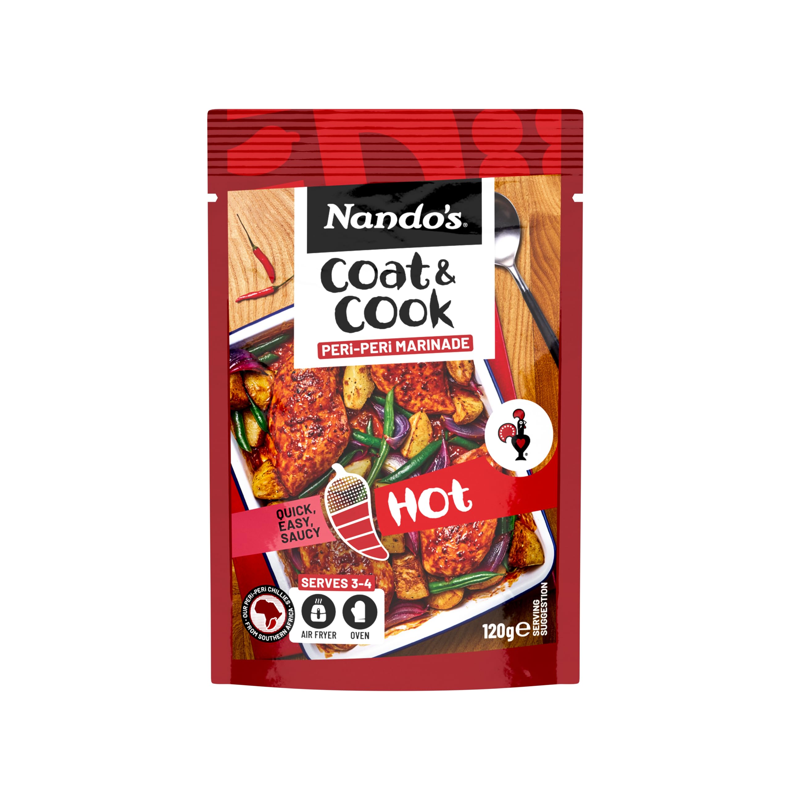 Nando's Peri-Peri Coat 'n Cook Marinade for Chicken - Hot Flavour | 120g 1