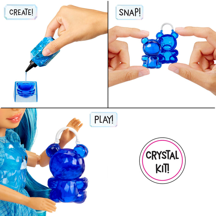 Rainbow High Creative Crystals Skyler - Blue 28 cm Fashion Doll with DIY Crystal Accessory Kit