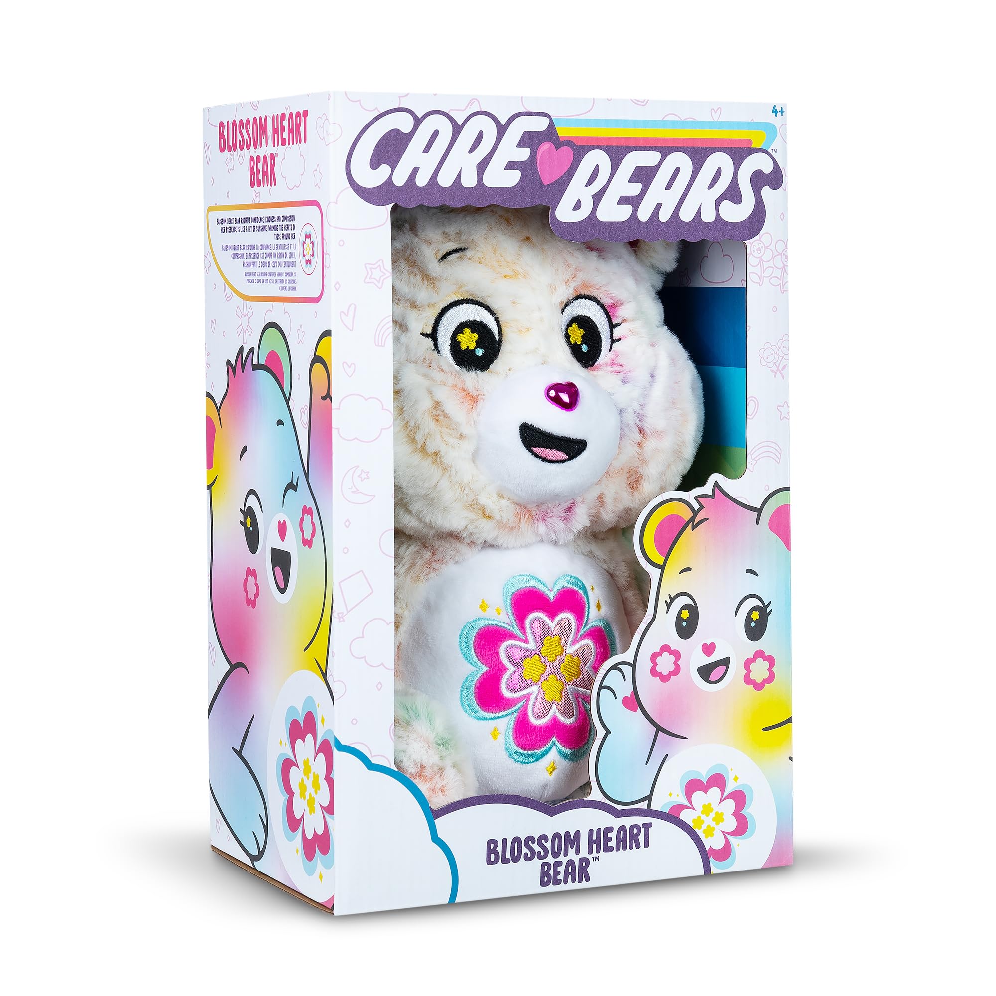 Basic Fun Care Bears Blossom Heart Bear Medium Plush - 35cm Eco-Friendly Stuffed Toy