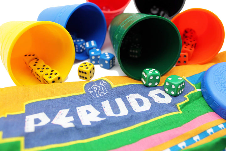 Paul Lamond Perudo in a Tin Dice Game
